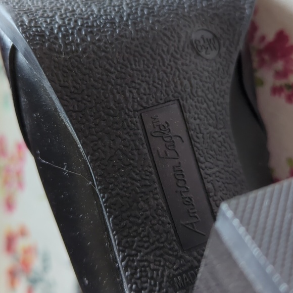 American Eagle Black Chunky Heel Ankle Booties - Picture 7 of 14